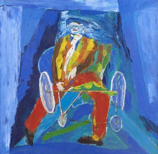 Clown acrylic canvas 76x79cm