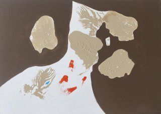 Forward theresa berlin 50x70 acrylic canvas one element paper 2025