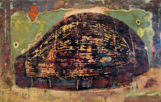 Galway vessel ii. 31x50in.acrylic on panel.2007. 7200