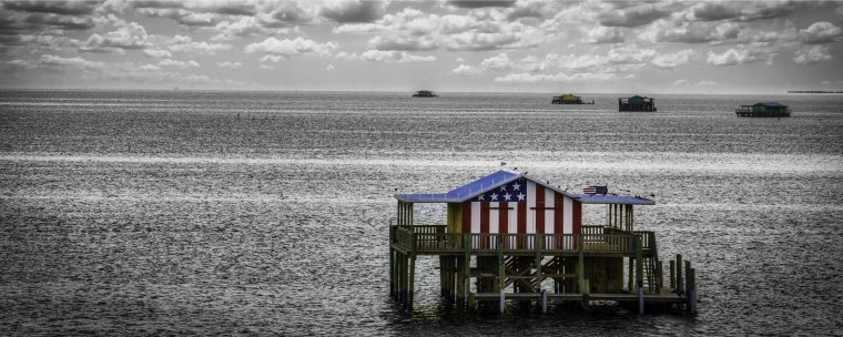 House divided sea and sky