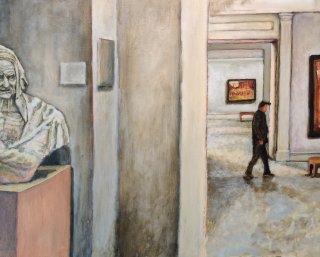 Israel museum montauti 2024 oil canvas 80x101cm