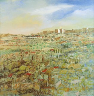 Jerusalem oil canvas 80x80cm