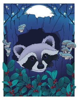 Raccoonandwintergreen