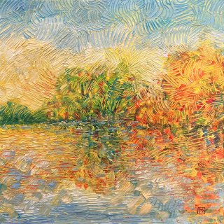 Reflections water 50x50 5692