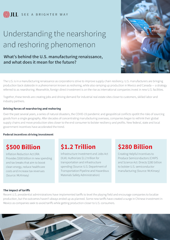 Reshoring discussion one pager