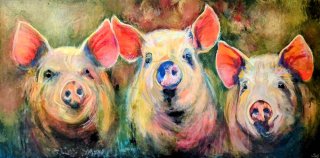 Three happy pigs lo res
