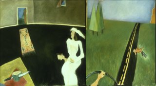 Wedding bell blues diptych image