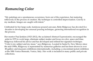Bette ridgeway romancing color essay