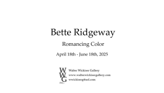 Bette ridgewayromancing color title