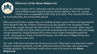 Discovery sinan wreck