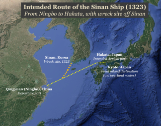 Intended route sinan ship